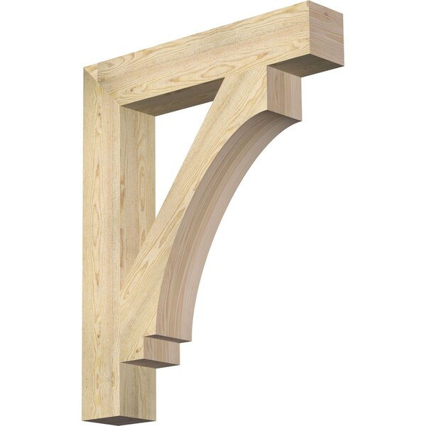 Ekena Millwork Imperial Block Rough Sawn Bracket, Douglas Fir, 6"W x 34"D x 42"H BKT06X34X42IMP05RDF - main